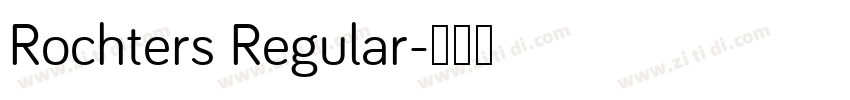 Rochters Regular字体转换